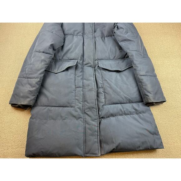 Everlane Women's XS Navy Blue ReNew Long Puffer Jacket - Picture 14 of 16